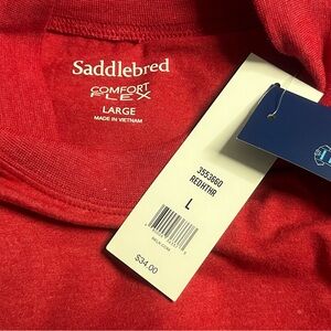 Saddlebred Men's Red Crew Comfort-Flex Tee